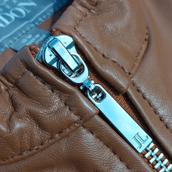 JESSICA LONDON GENUINE LEATHER FULL ZIP LUX JACKET (Pakistan) - Picture 13 of 17